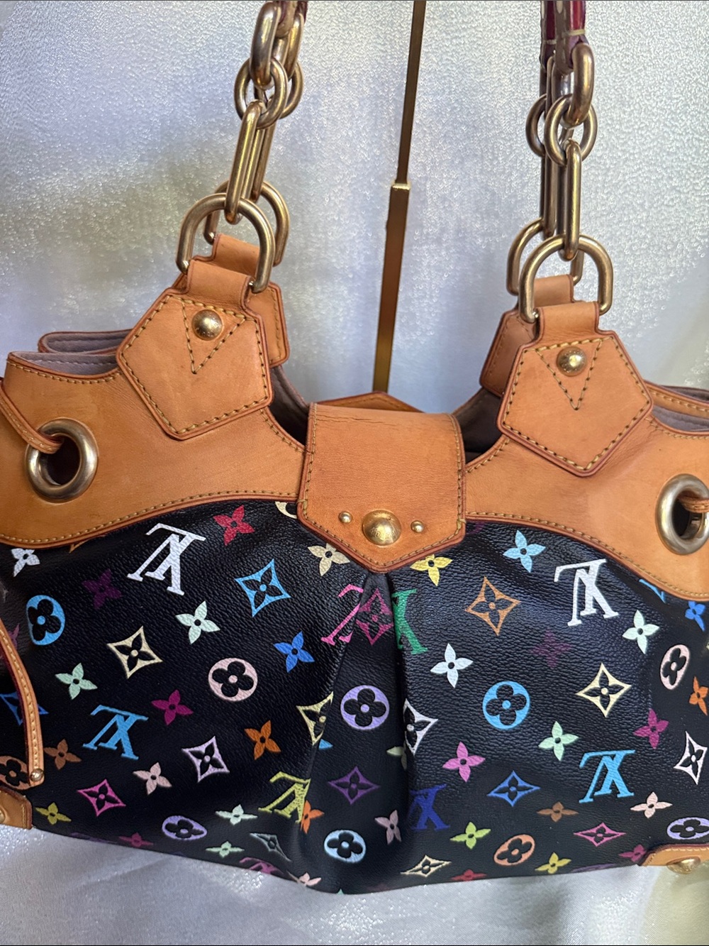 Louis Vuitton Black Multicolor Murakami Ursula Monogram Canvas Tote - Picture 5 of 13